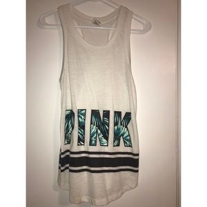 PINK long tank top size x-small